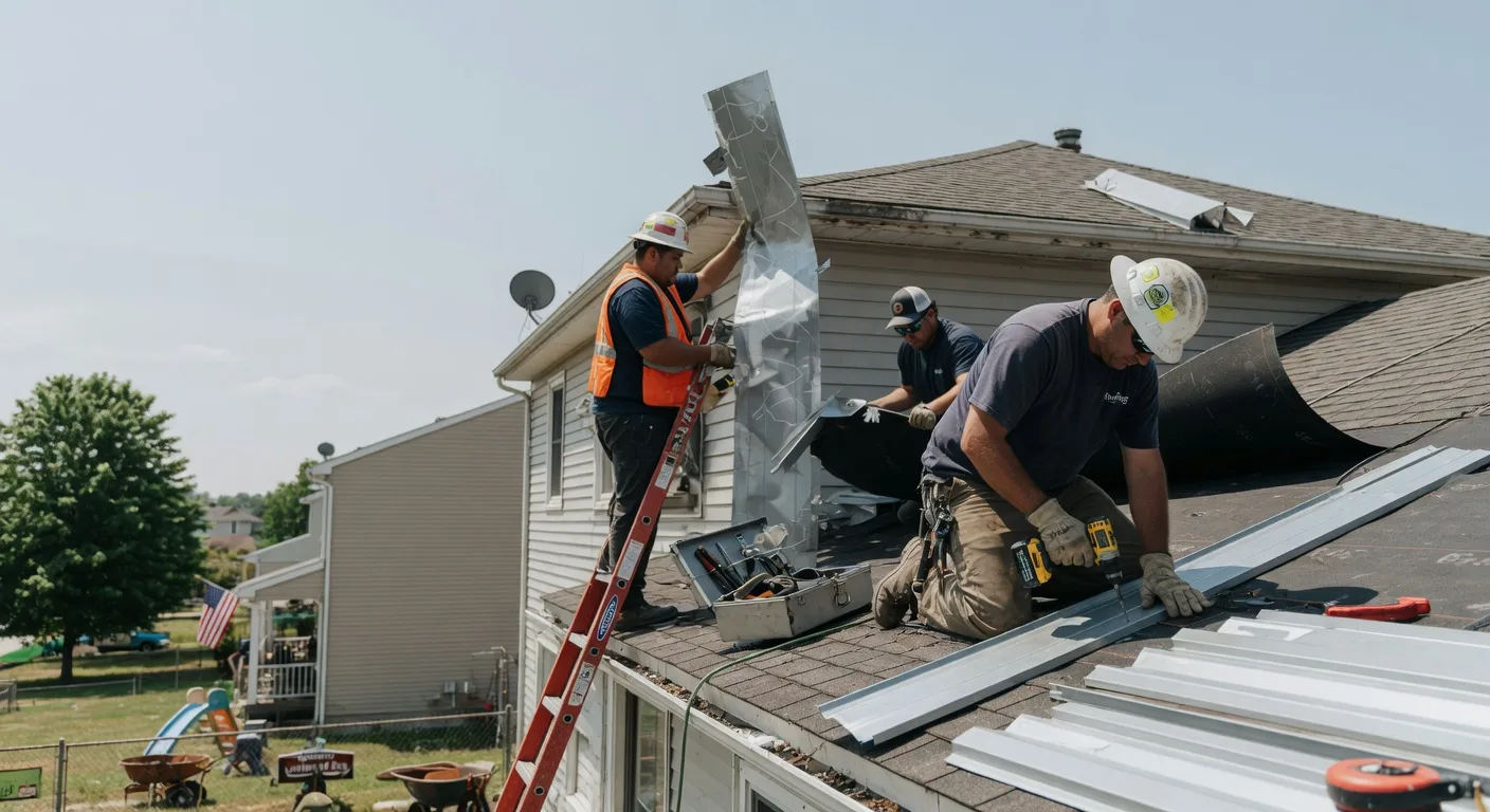 Storm Damage Metal Roof Repair in Waiteville, WV